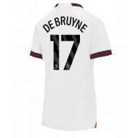 Koszulka piłkarska Manchester City Kevin De Bruyne #17 Strój wyjazdowy dla kobiety 2023-24 tanio Krótki Rękaw